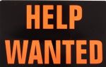 Help Wanted Sign